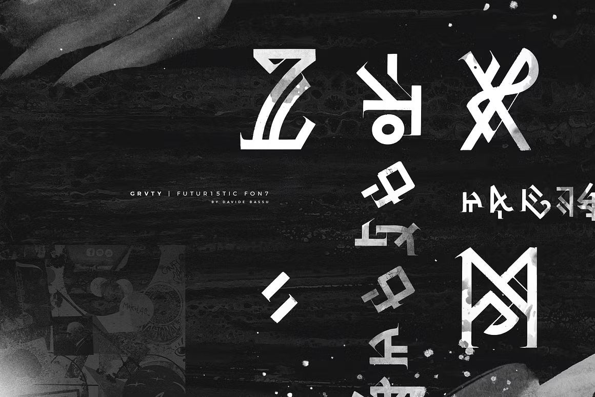 GRVTY | Futuristic font