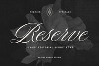 Reserve - Luxury Script Font