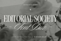 Editorial Society - Luxury Editorial Font Duo