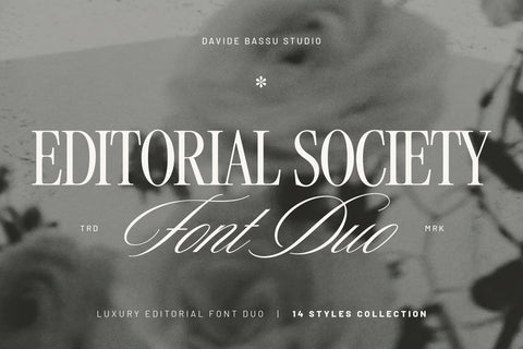 Editorial Society - Luxury Editorial Font Duo