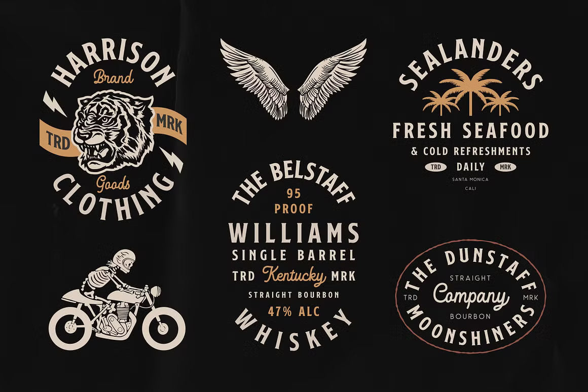 Old School Apparel Designs Bundle