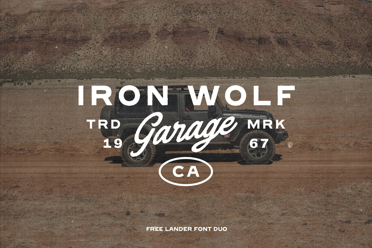 Free Lander - Font Duo + Extra