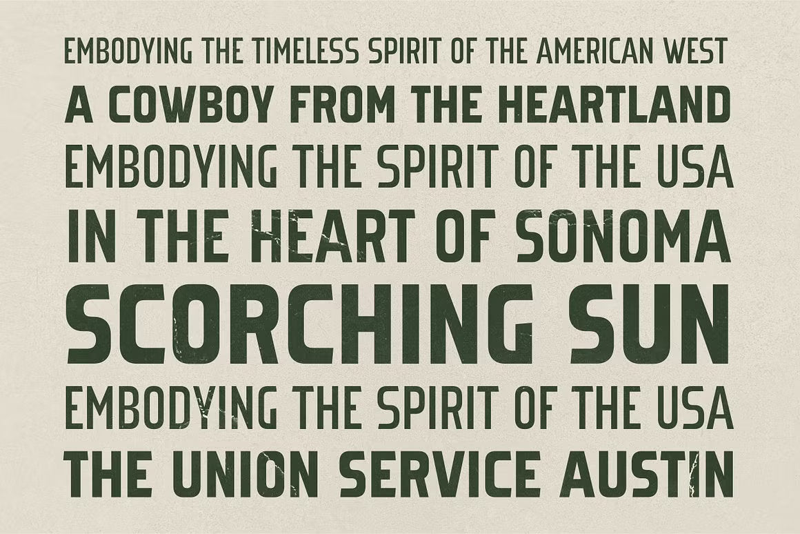 Sonoma Desert Typeface