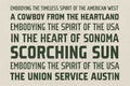 Sonoma Desert Typeface