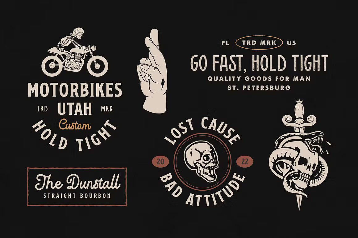 Old School Apparel Designs Bundle