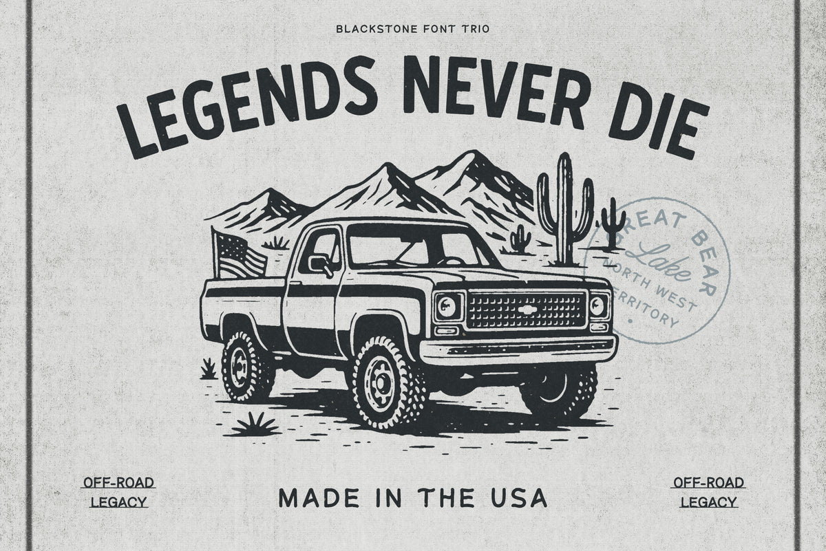 Blackstone – Handmade Font Trio