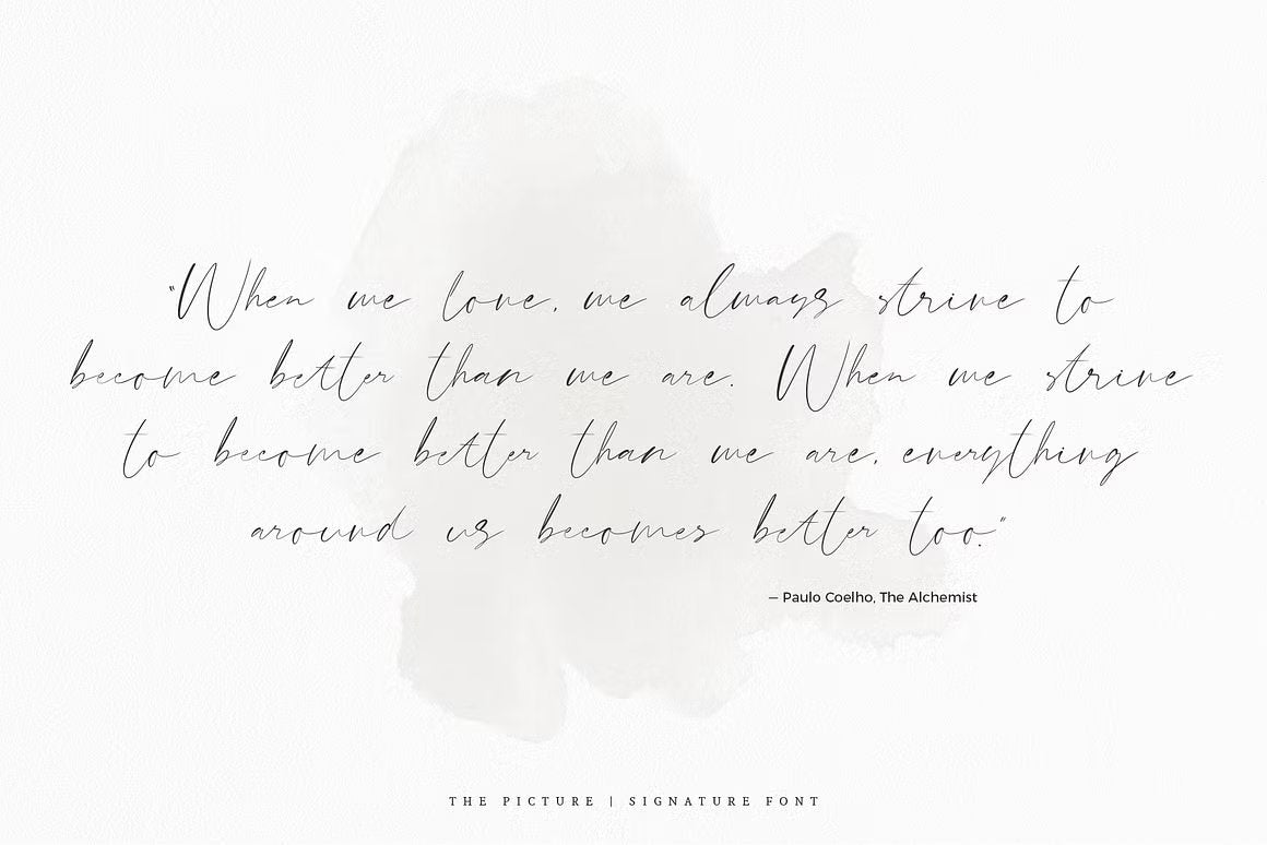 The Picture – A Handcrafted Signature Script