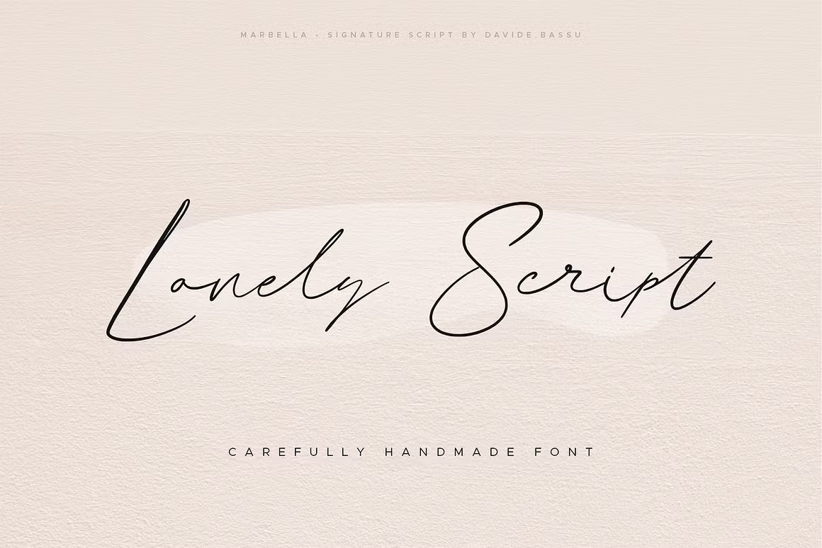 Marbella – A Handcrafted Signature Font
