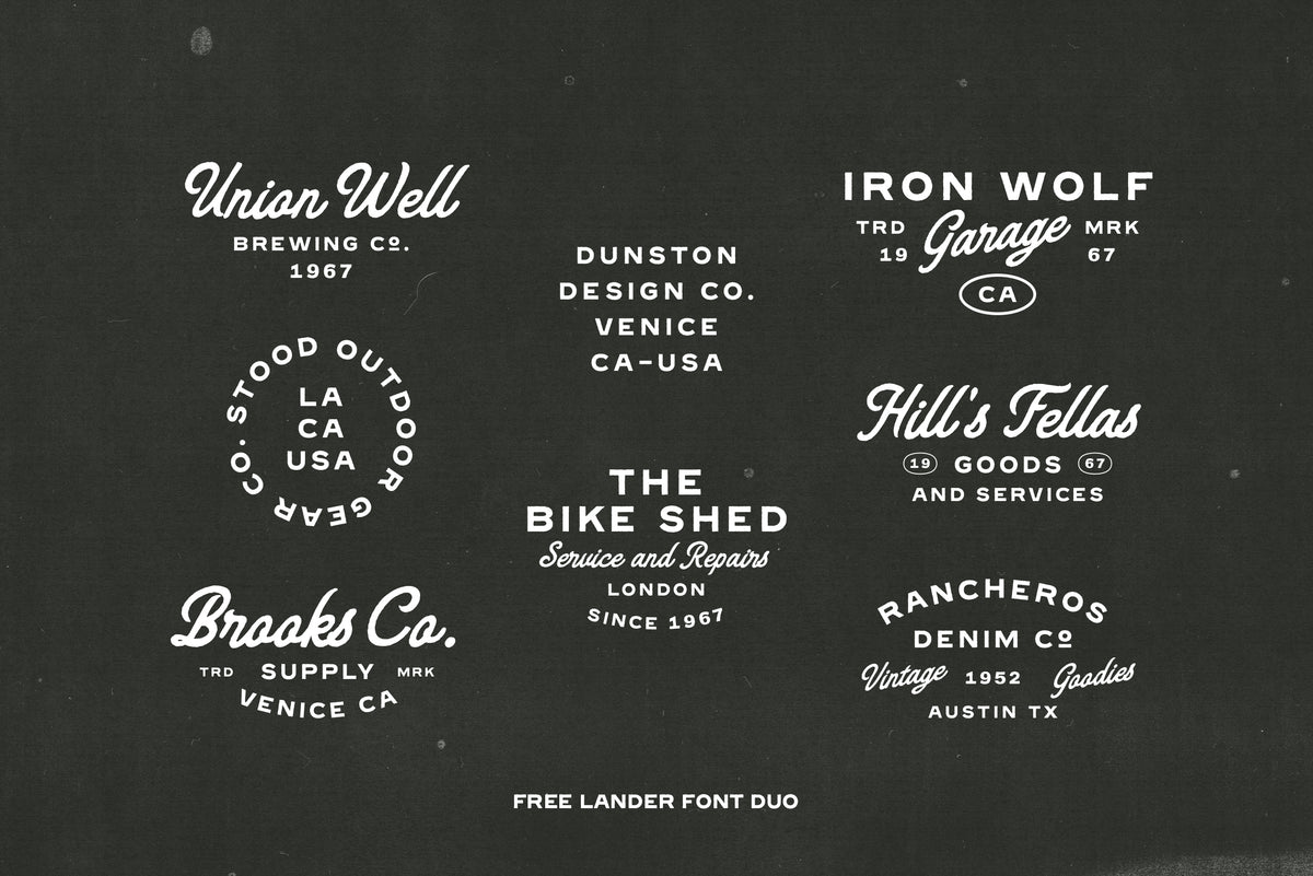 Free Lander - Font Duo + Extra