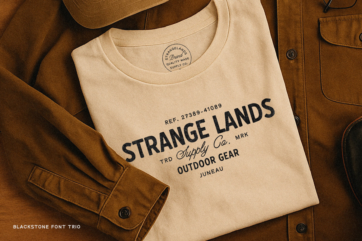 Blackstone – Handmade Font Trio