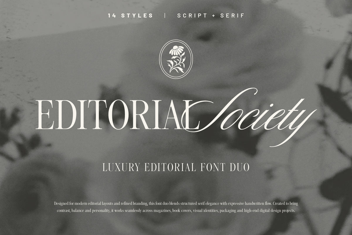 Editorial Society - Luxury Editorial Font Duo