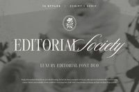 Editorial Society - Luxury Editorial Font Duo