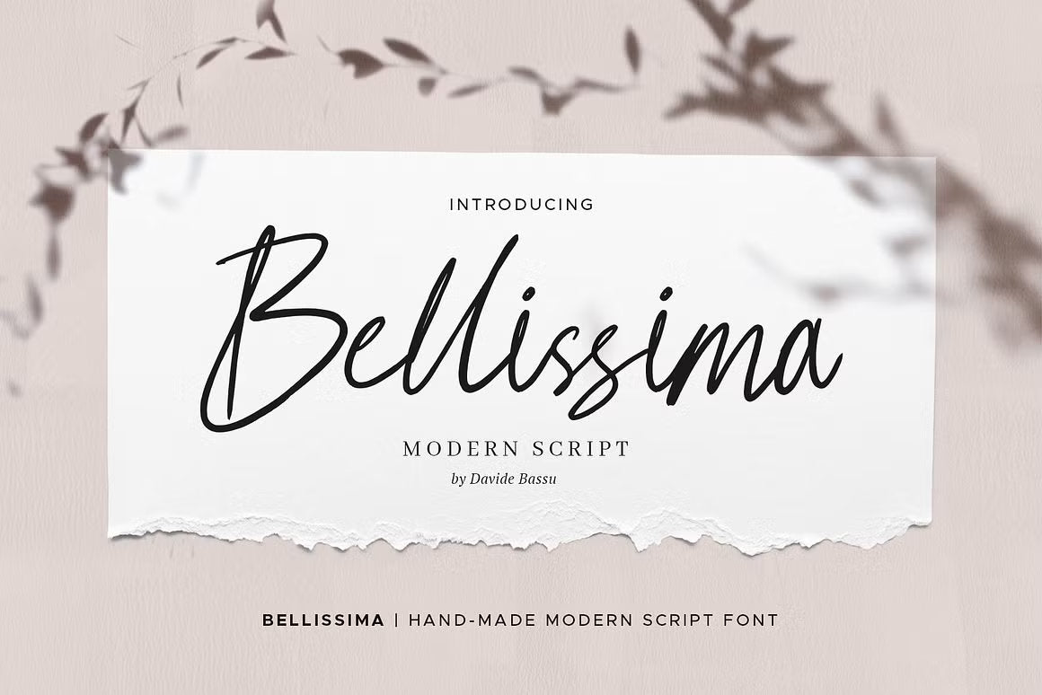 Bellissima - Messy & Modern script