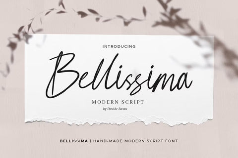 Bellissima - Messy & Modern script
