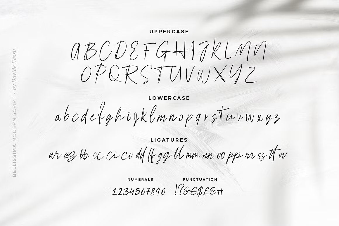 Bellissima - Messy & Modern script