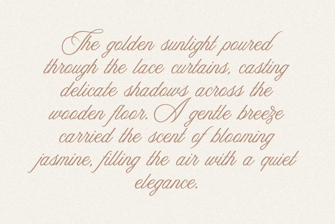 Aesthetics Romantic Script
