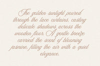 Aesthetics Romantic Script