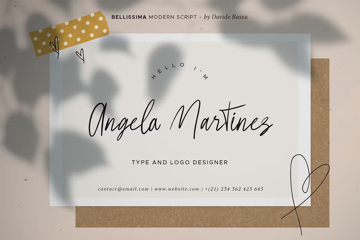 Bellissima - Messy & Modern script