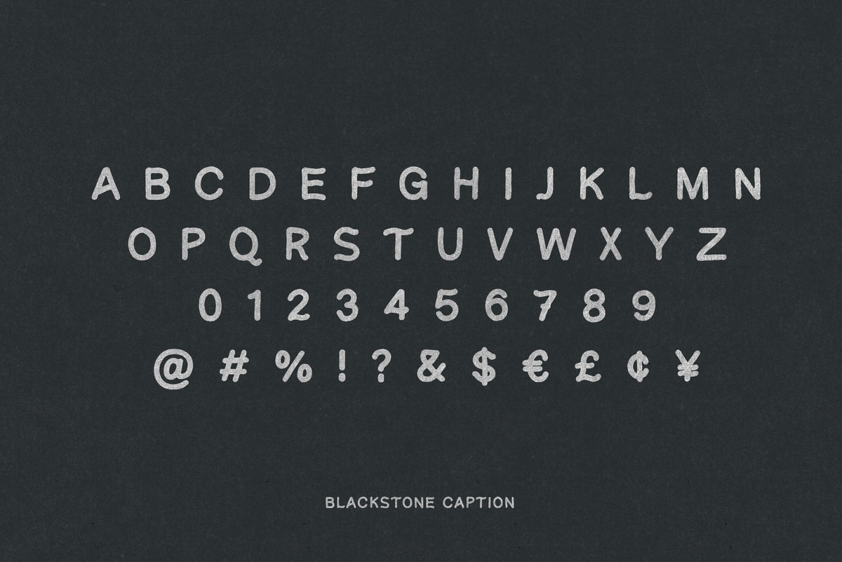 Blackstone – Handmade Font Trio
