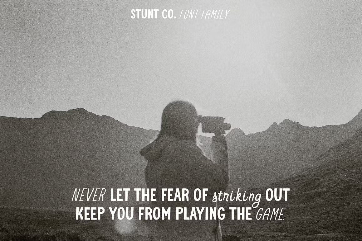 STUNT CO. Font Family + Extra