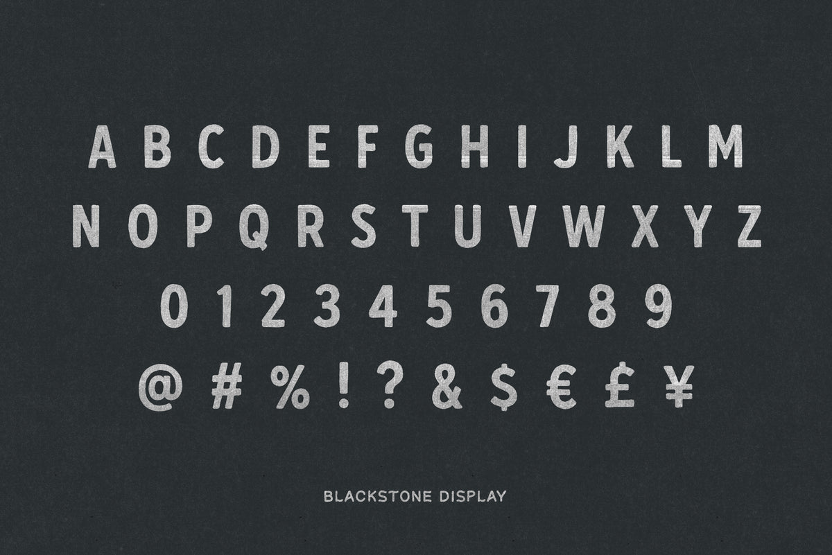 Blackstone – Handmade Font Trio