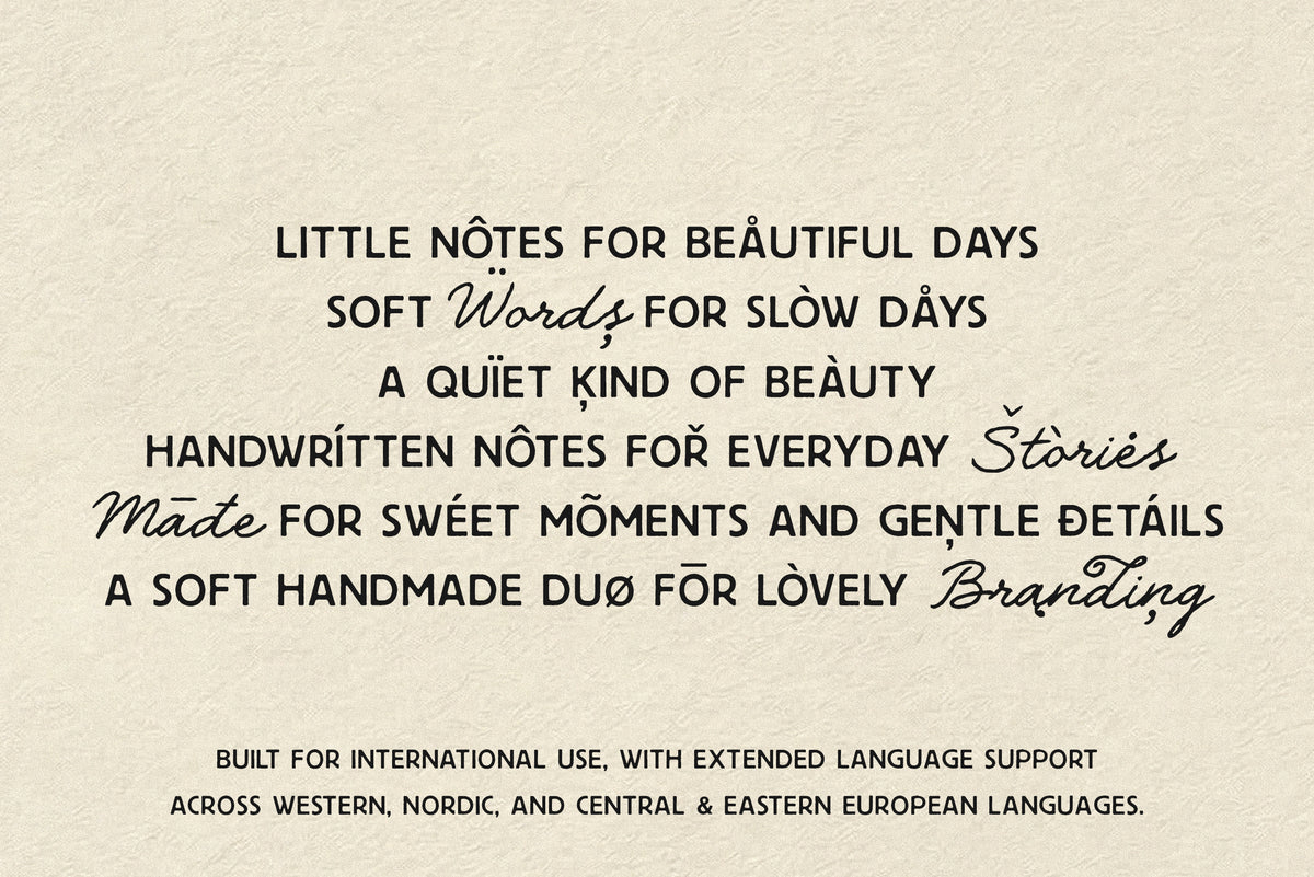 The Daily Notes - Script and Sans