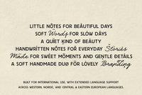 The Daily Notes - Script and Sans