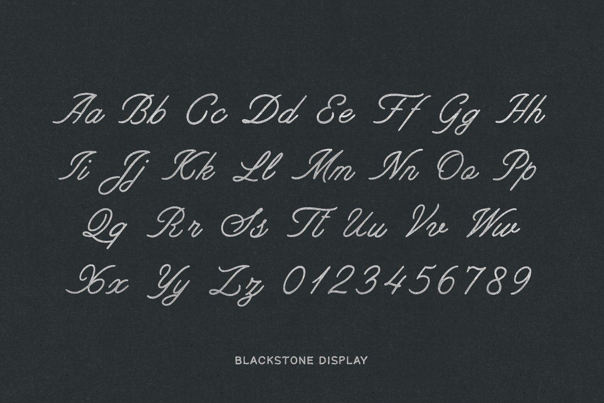 Blackstone – Handmade Font Trio