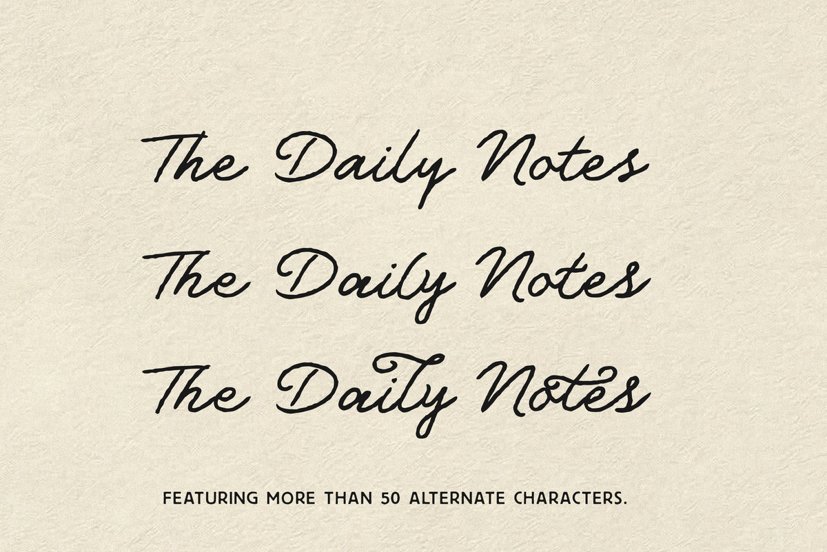 The Daily Notes - Script and Sans