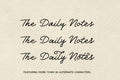 The Daily Notes - Script and Sans