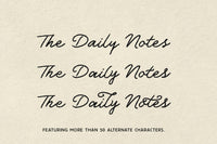 The Daily Notes - Script and Sans