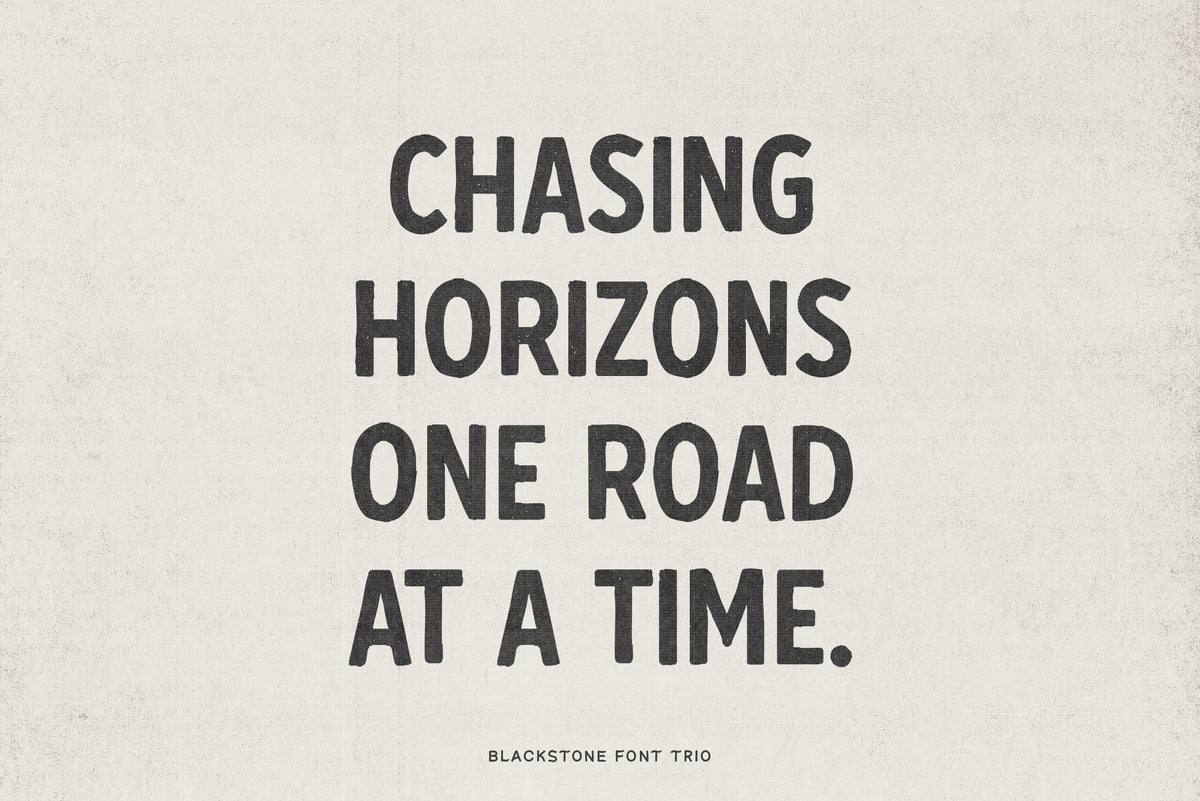 Blackstone – Handmade Font Trio