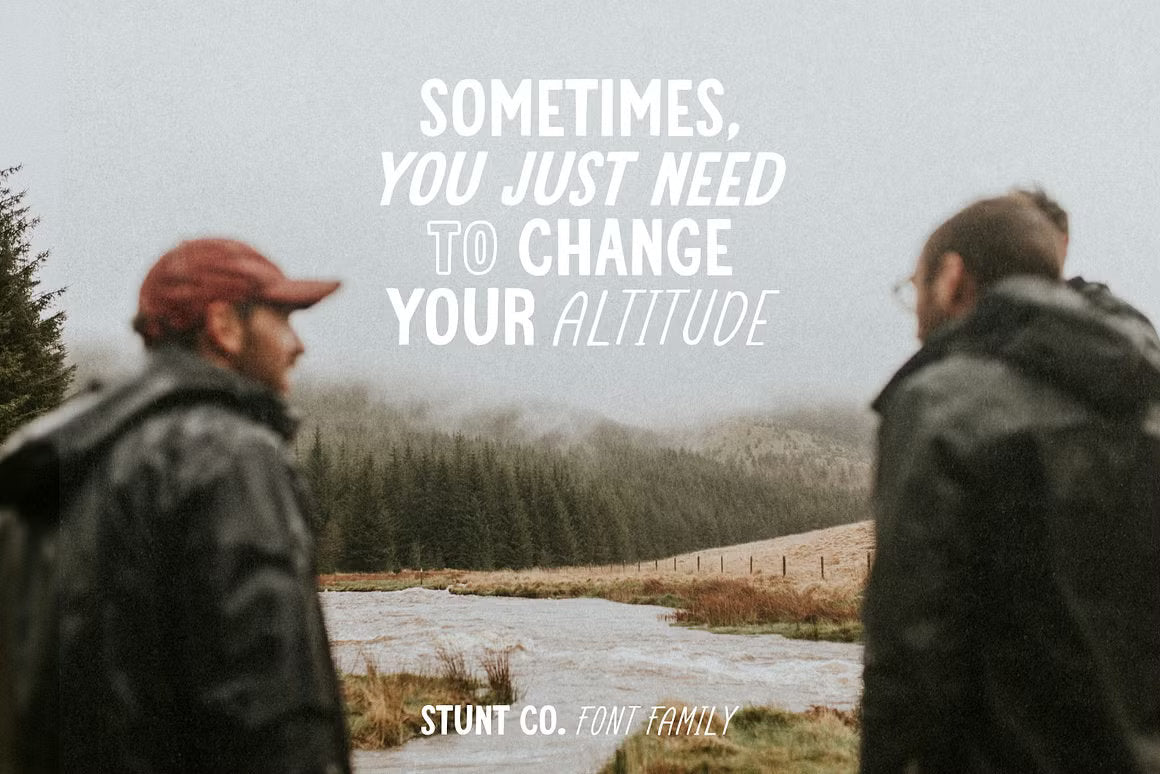 STUNT CO. Font Family + Extra