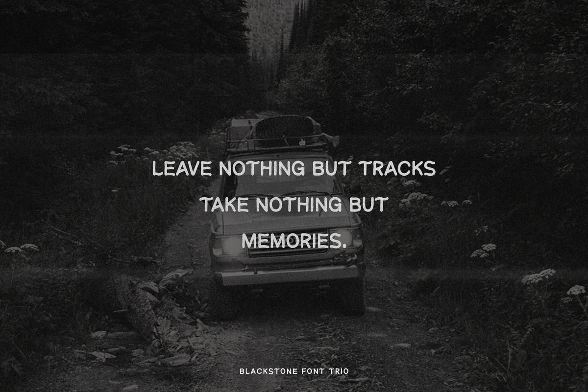 Blackstone – Handmade Font Trio