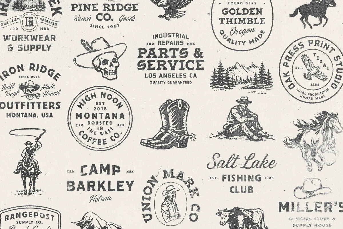 SEAGRAM Font Bundle & EXTRA