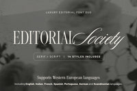 Editorial Society - Luxury Editorial Font Duo