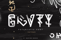 GRVTY | Futuristic font