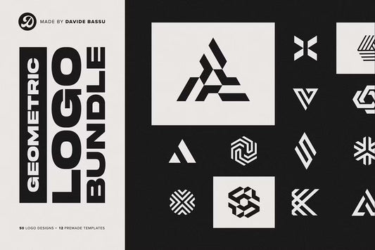 Geometric Logo Bundle – Minimalist Branding Templates