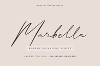 Marbella – A Handcrafted Signature Font
