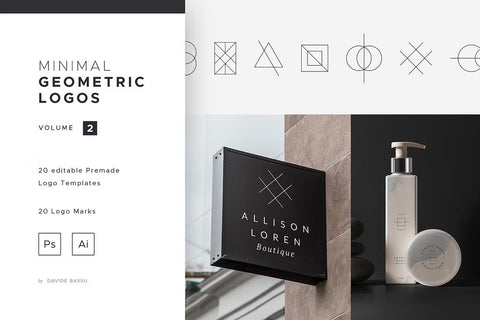 Minimal Geometric Logos - Volume 2