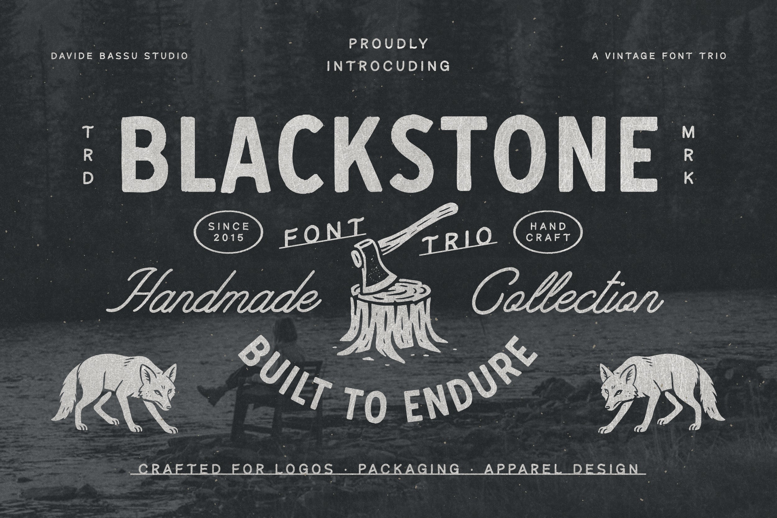 Blackstone – Handmade Font Trio