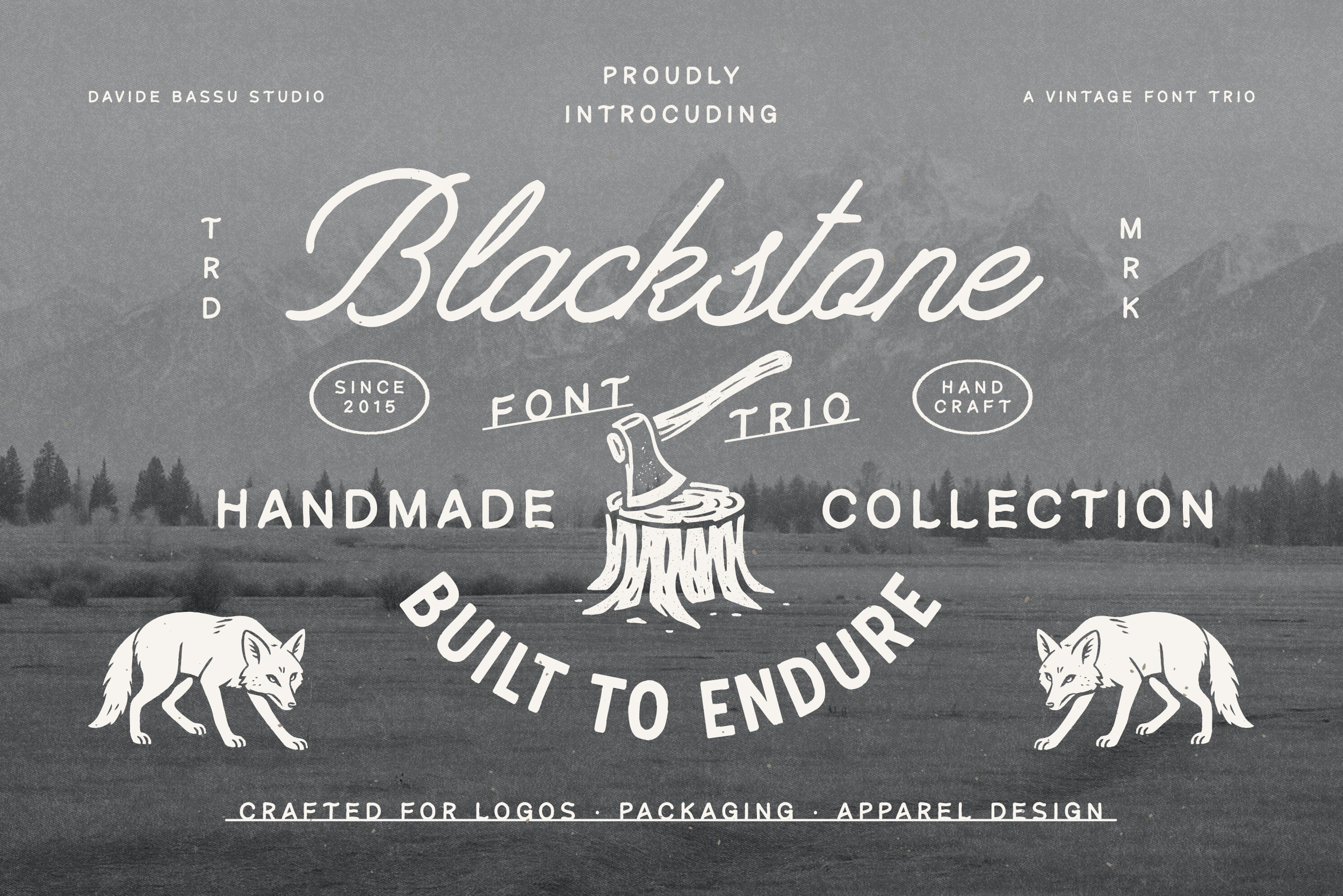 Blackstone – Handmade Font Trio