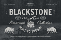 Blackstone – Handmade Font Trio
