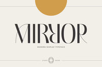 Mirror – Modern Display Typeface