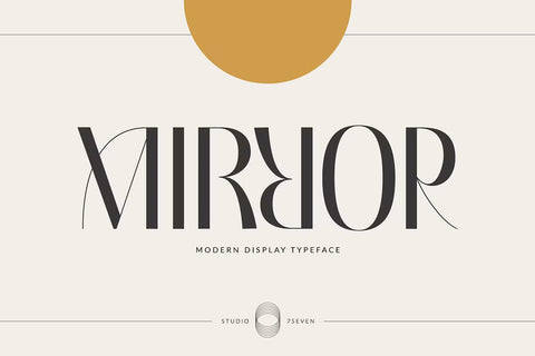 Mirror – Modern Display Typeface