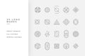 Minimal Geometric Logos - Volume 1