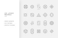 Minimal Geometric Logos - Volume 1