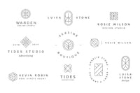 Minimal Geometric Logos - Volume 1