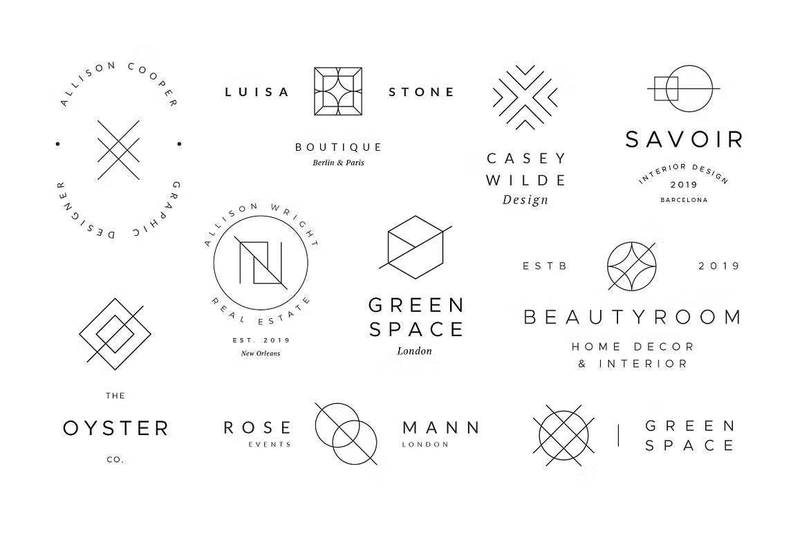 Minimal Geometric Logos - Volume 3